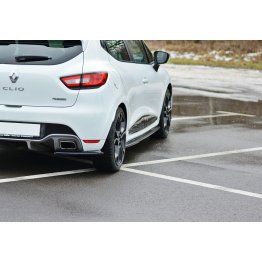 Накладки сплиттеры на пороги на Renault Clio IV RS